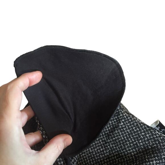 St. John Black White Knit Blazer Jacket Size 6 Marie Gray Single Button - Picture 8 of 11